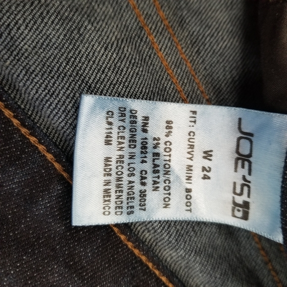 (W24) Joe's Jean's Everleigh Slim Bootcut Dark Wash Contemporary Date Night - Picture 9 of 10